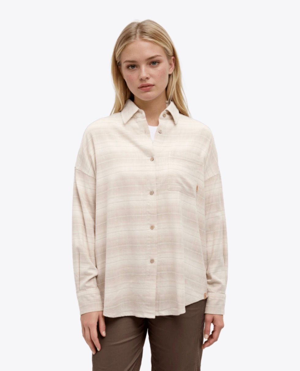 Tentree W Stretch West End Shirt - Vintage Brown