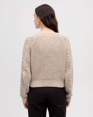 Tentree W Stillwater Fleck Cardigan - Pale Oak