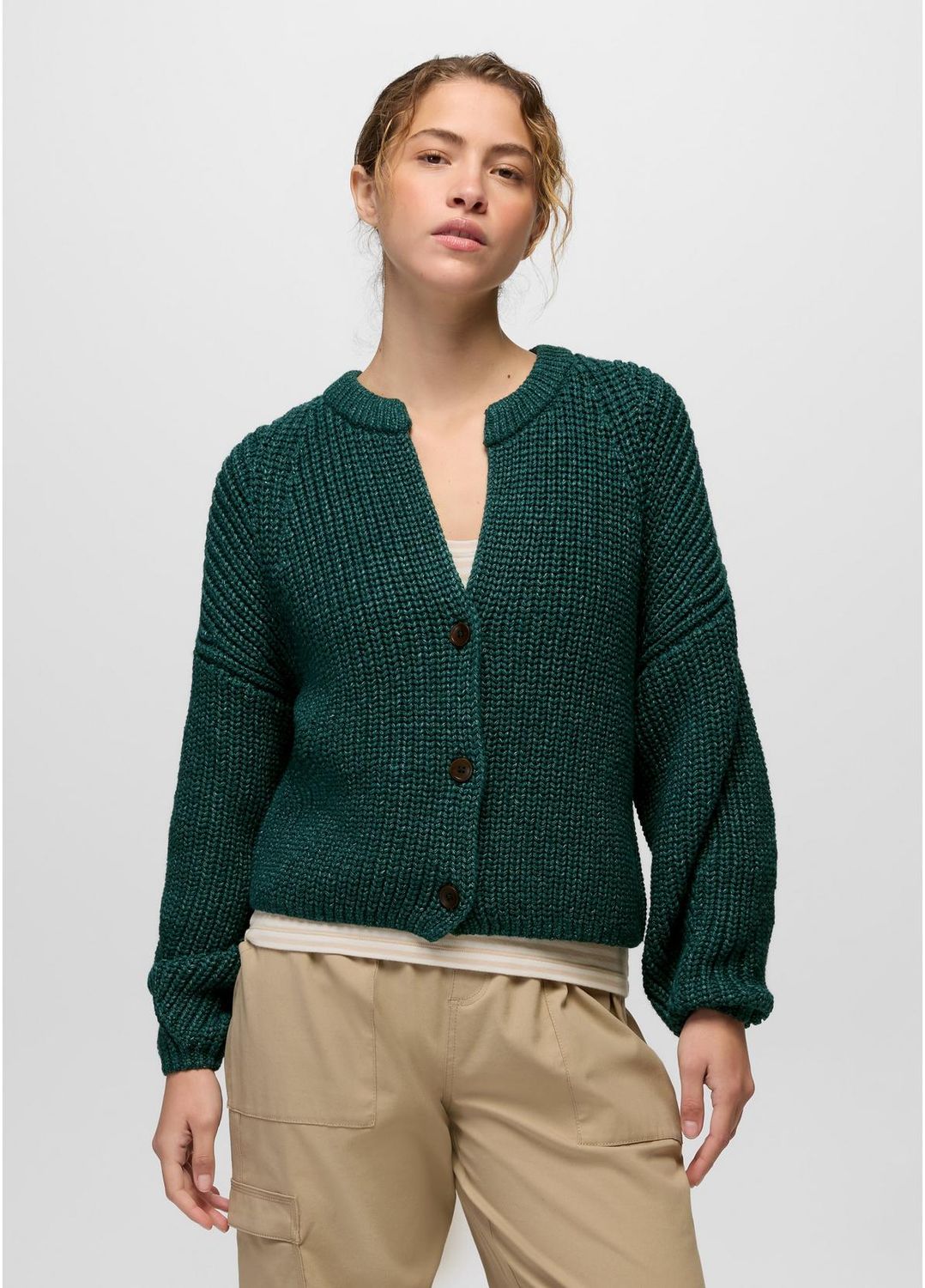 Prana Women Sunday River Short Cardigan - Coast