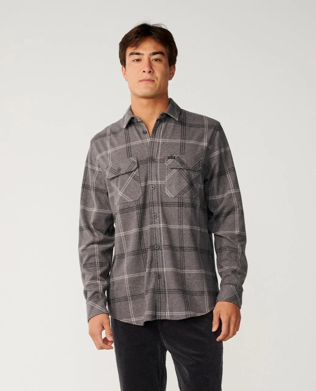 Rip Curl Mens Grid L/S Shirt - Deep Mush