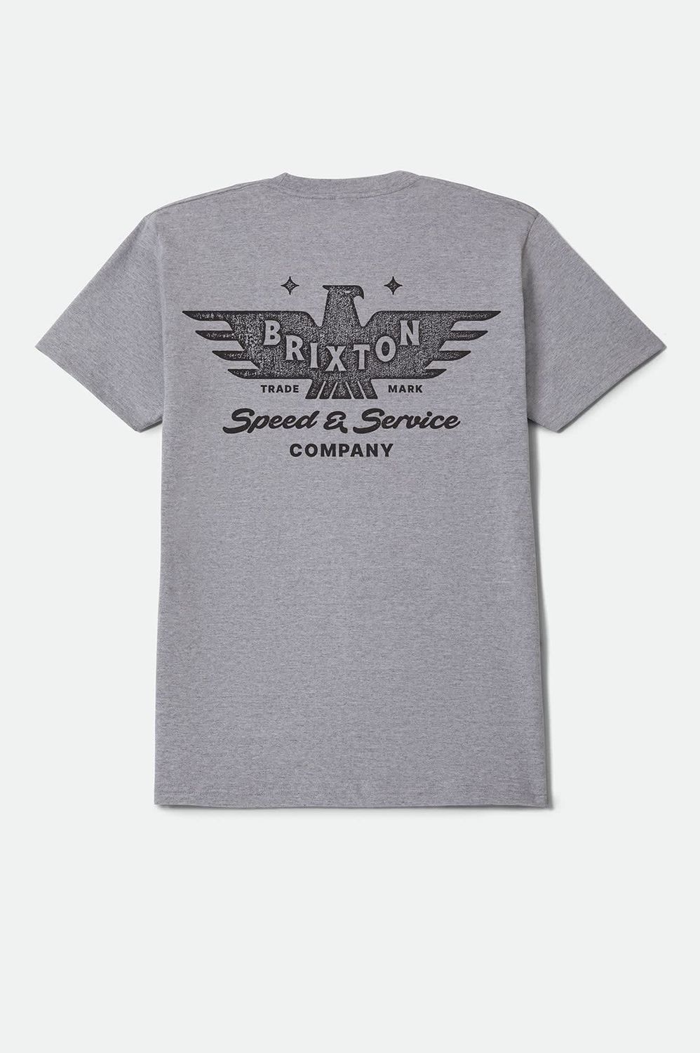 Brixton Ewing Standard Tee- Grey Htr
