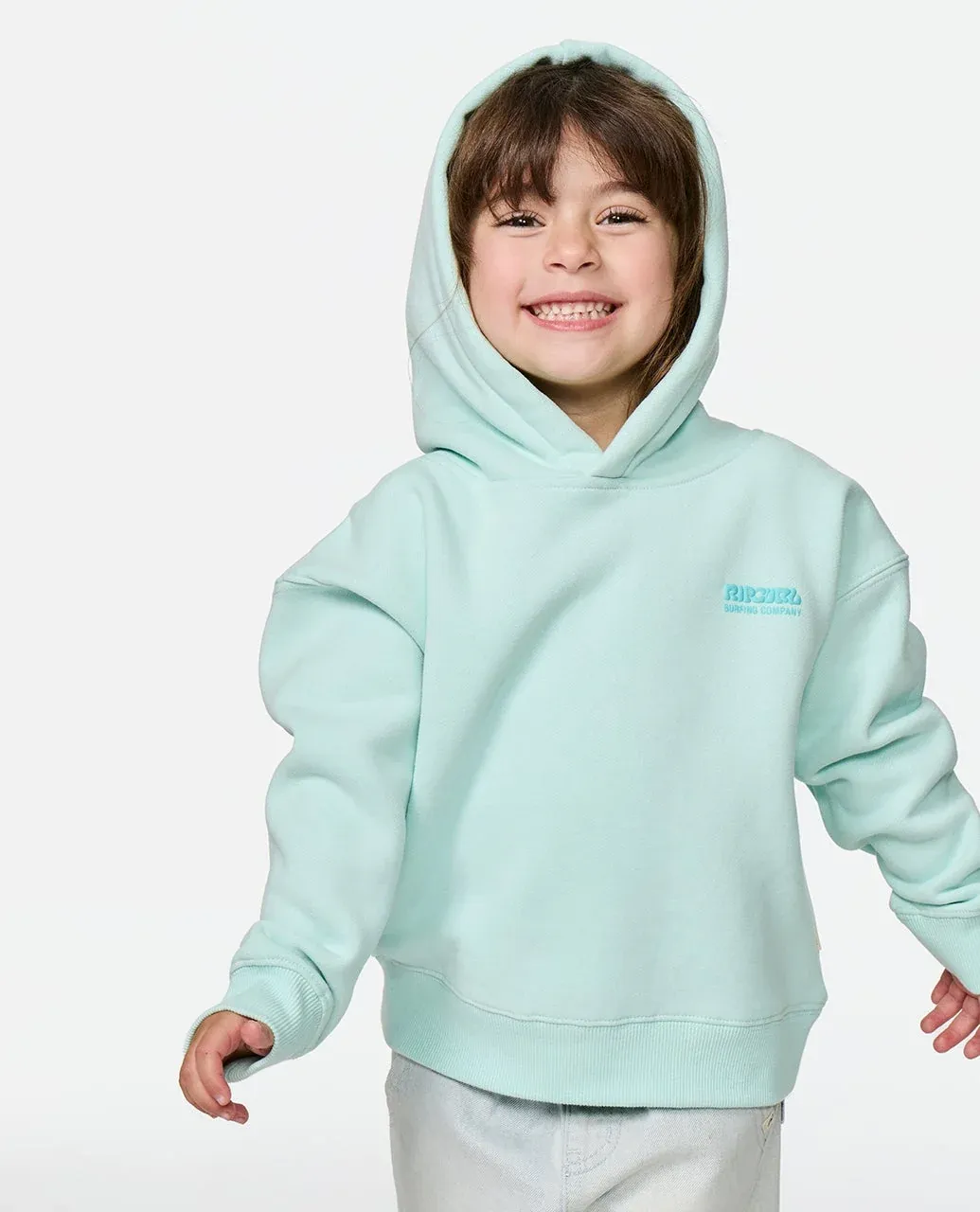 Rip Curl Girl Surf Puff Heritage Hood - Light Sea Blue