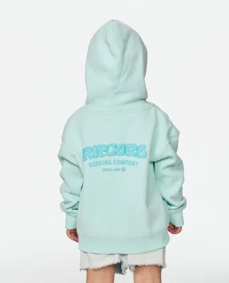 Rip Curl Girl Surf Puff Heritage Hood - Light Sea Blue