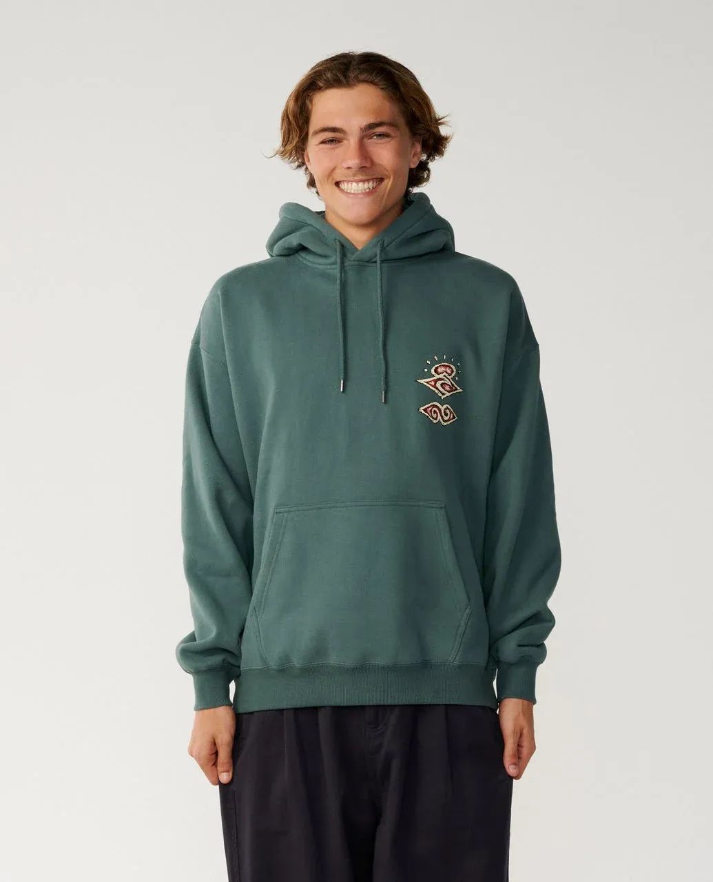 Rip Curl Men Disorder Boneyard Hood - Muted Green