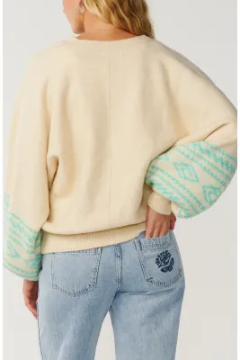 Rip Curl Women Bossa Nova Jacquard Cardigan - Sand