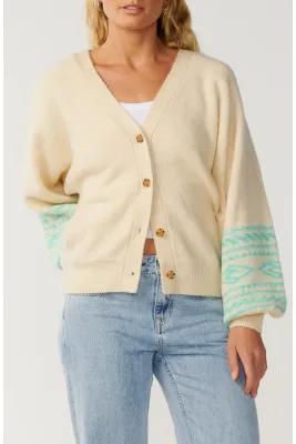 Rip Curl Women Bossa Nova Jacquard Cardigan - Sand
