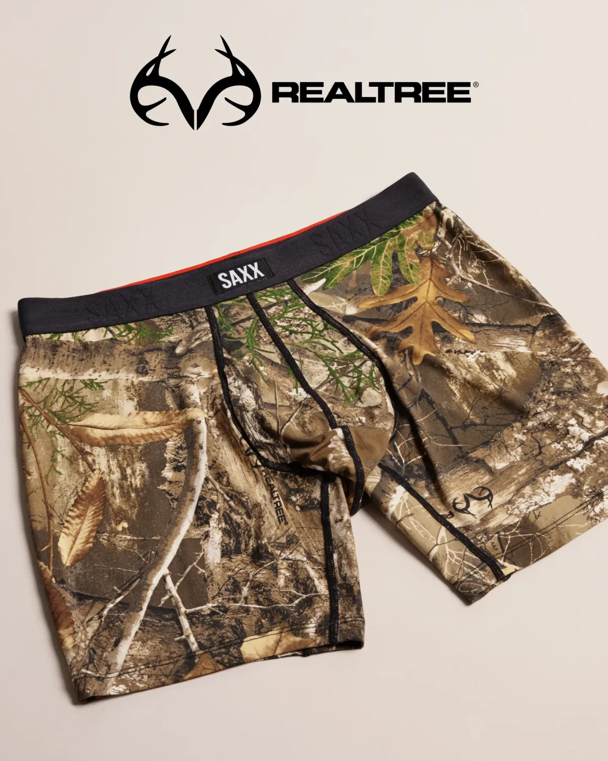 SAXX Vibe Xtra Boxer Brief - Real Tree Edge
