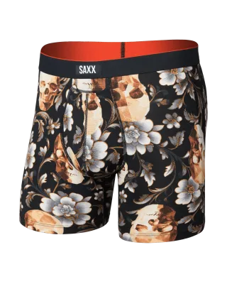 SAXX Multi-Sport Mesh Boxer - Gold Skull Black