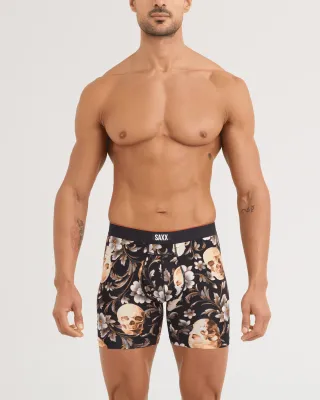 SAXX Multi-Sport Mesh Boxer - Gold Skull Black