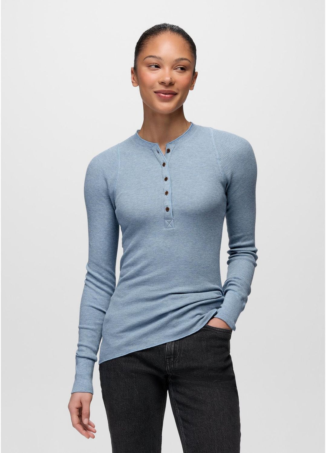 Prana W Touchstone Henley - Glacier Skies