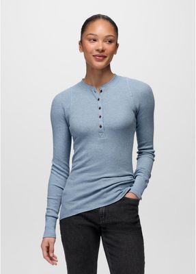 Prana W Touchstone Henley - Glacier Skies