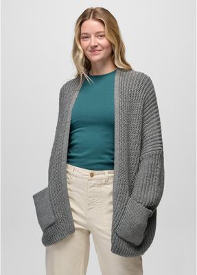 Prana Women Sunday River Long Cardigan - Grey