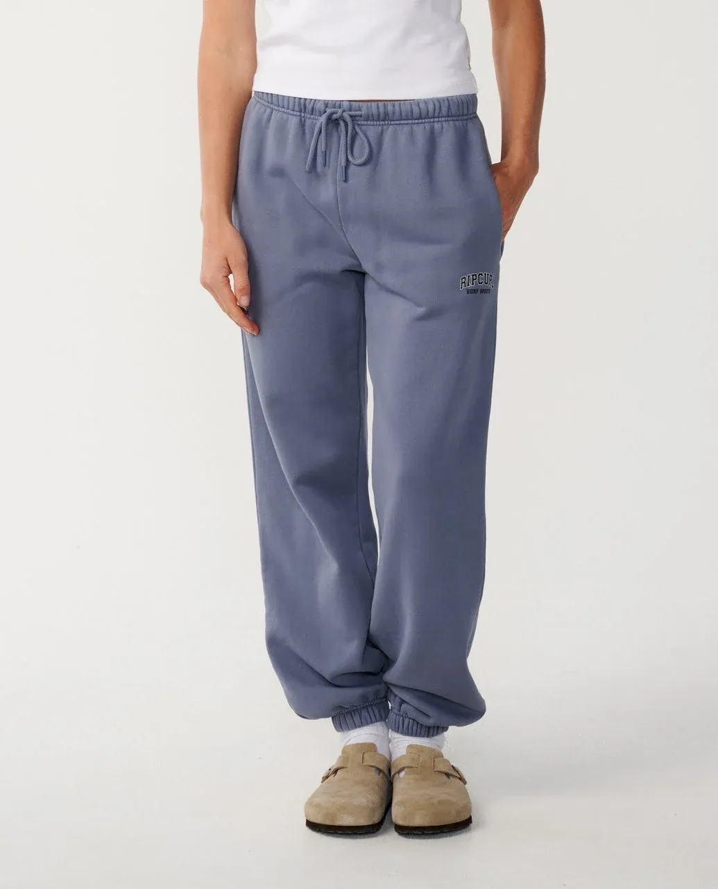 Rip Curl Varsity Sports Track Pant - Blue Grey