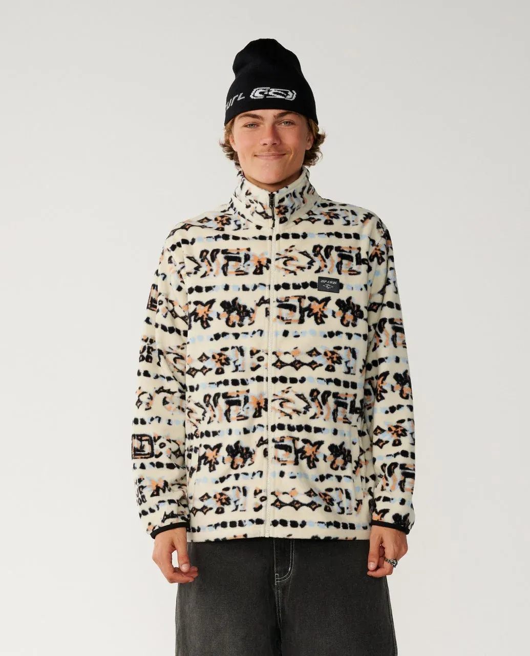 Rip Curl Sessions Polar Fleece - Vintage White