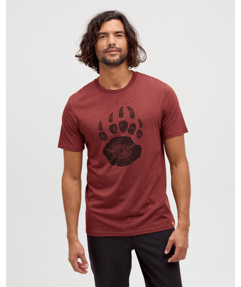 Tentree M Bear Claw Tee - Cottage Red