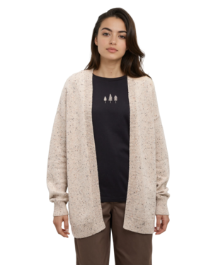 Tentree W Prairies  Fleck Cardigan - Pale Oak