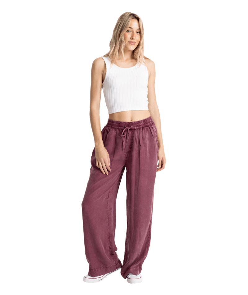 Volcom Women Washed Up Twill Pant - Stone Rose