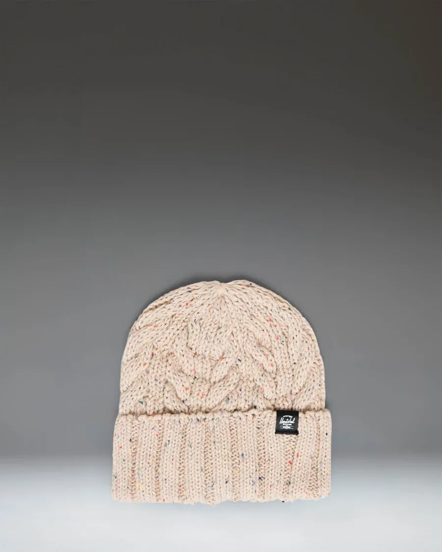 Herschel Ellis Cable Beanie, Color: Vintage White Marl