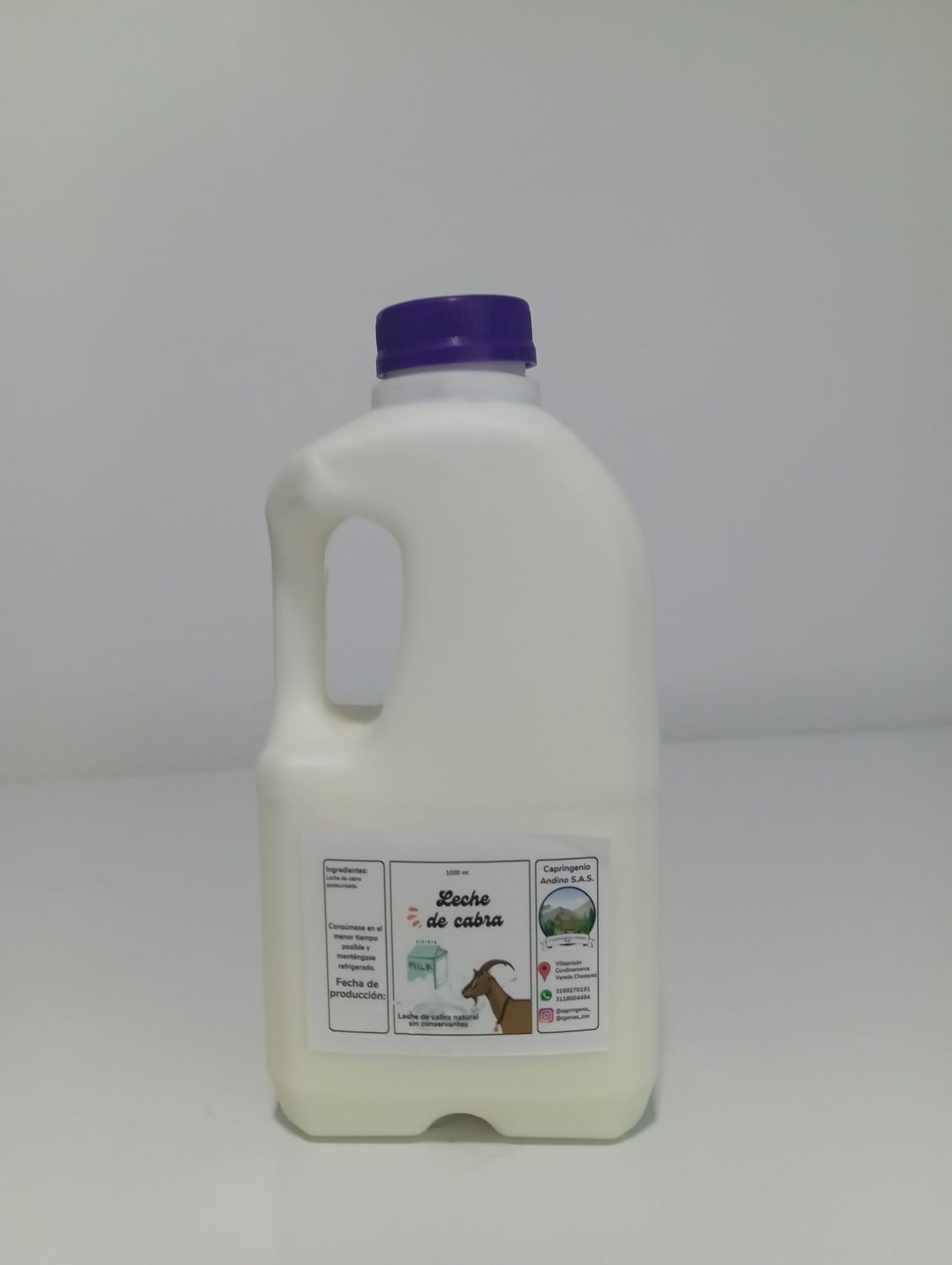 Leche de Cabra Pasteurizada (1000 ml)