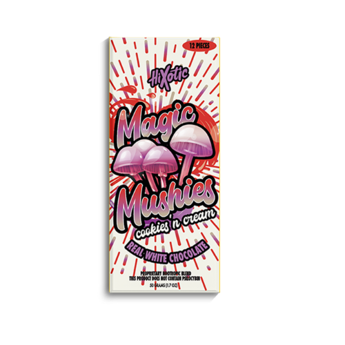 Magic Mushies Chocolate Bars, Flavor: Cookies and Cream