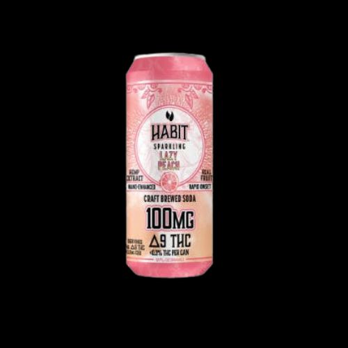 Habit 100mg D9 Soda, Flavor: Lazy Peach