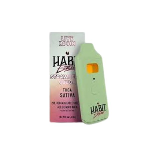 Habit Live Rosin Exotic 2g Disposable, Strain: strawberry cough