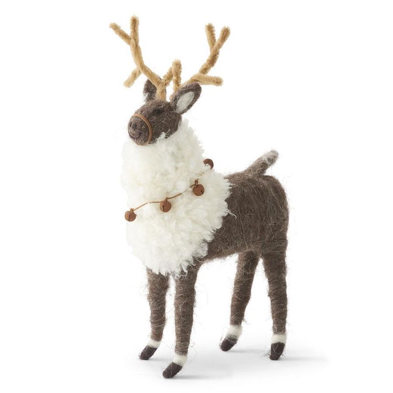 53549C Wool Reindeer with Bells