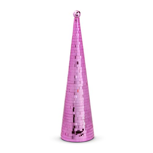 4432750 Pink Disco Ball Cone Tree