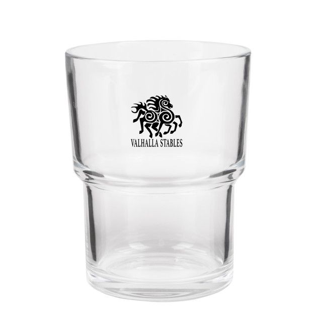 VALHALLA SIP &amp; STACK GLASS / PAIR, Choose your logo: Logo 1