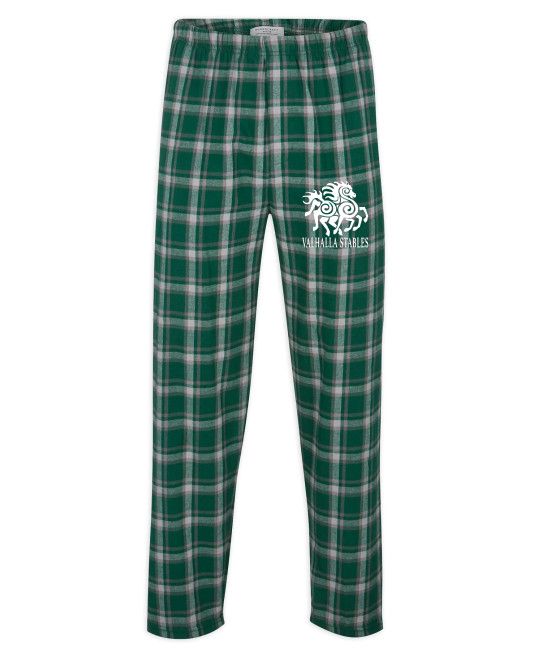 VALHALLA BM6624 FLANNEL LOUGEWEAR PANT, Color: GREEN, Size: AD XL