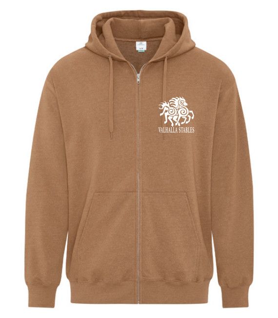 VALHALLA TOURBILLON FULL ZIP HOODIE WHITE LOGO