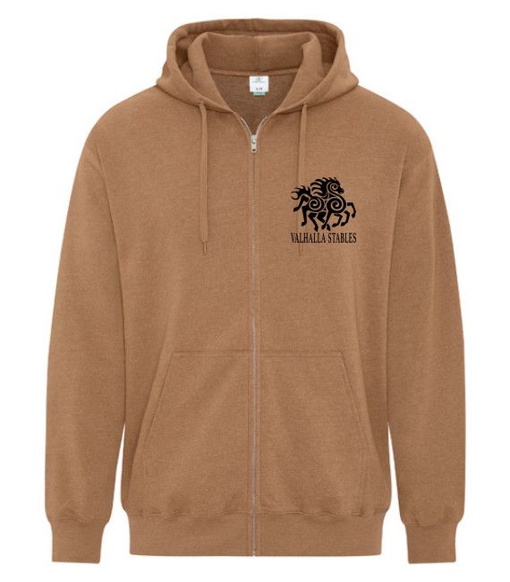 VALHALLA TOURBILLON FULL ZIP HOODIE BLACK LOGO