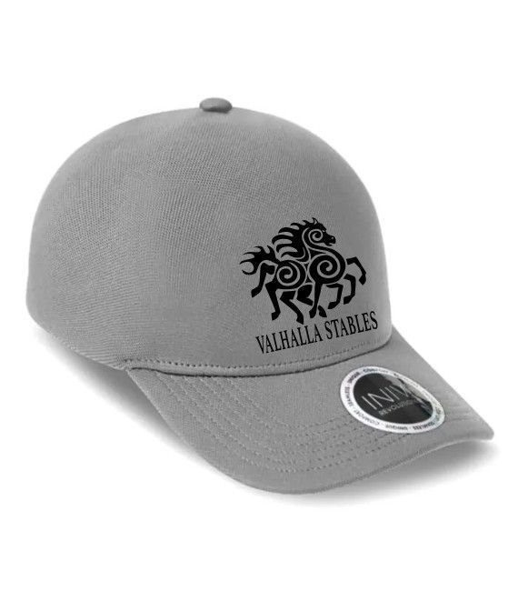 VALHALLA INIVI IV164 STANLEY 1 PANEL SEAMLESS CAP BLACK LOGO