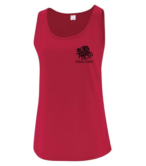 VALHALLA ATC EVERYDAY COTTON LADIES&#39; TANK TOP BLACK LOGO