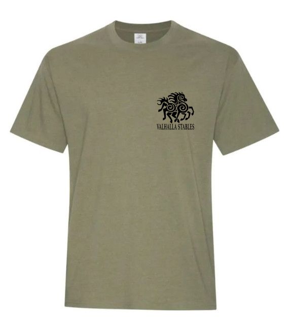VALHALLA ATC6040 TEE BLACK LOGO