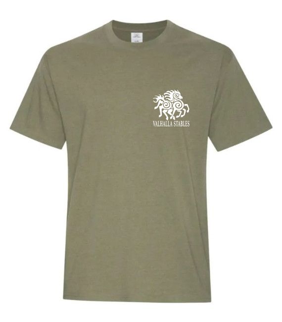 VALHALLA ATC6040 TEE WHITE LOGO