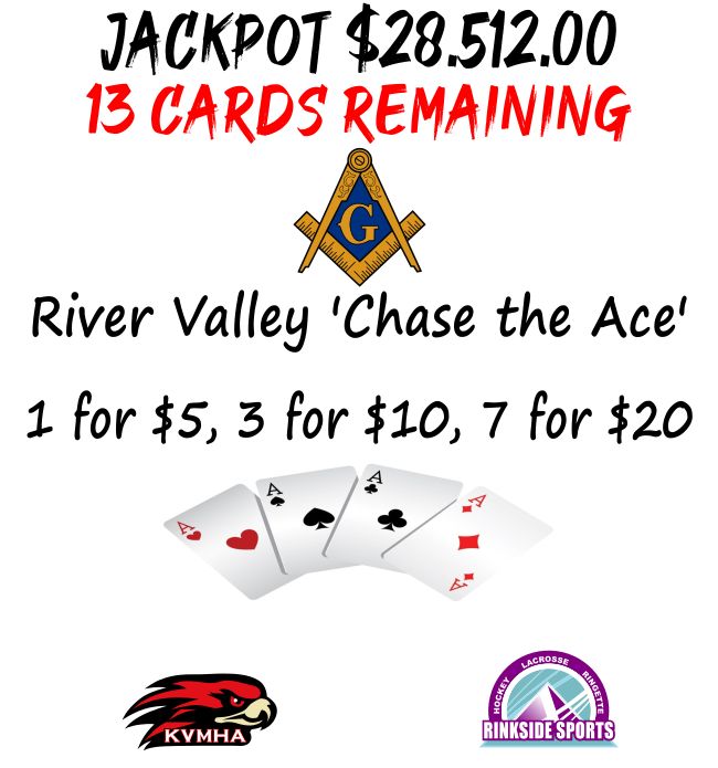 River Valley Chase the Ace - Draw: Tue. 24 Jun 2025