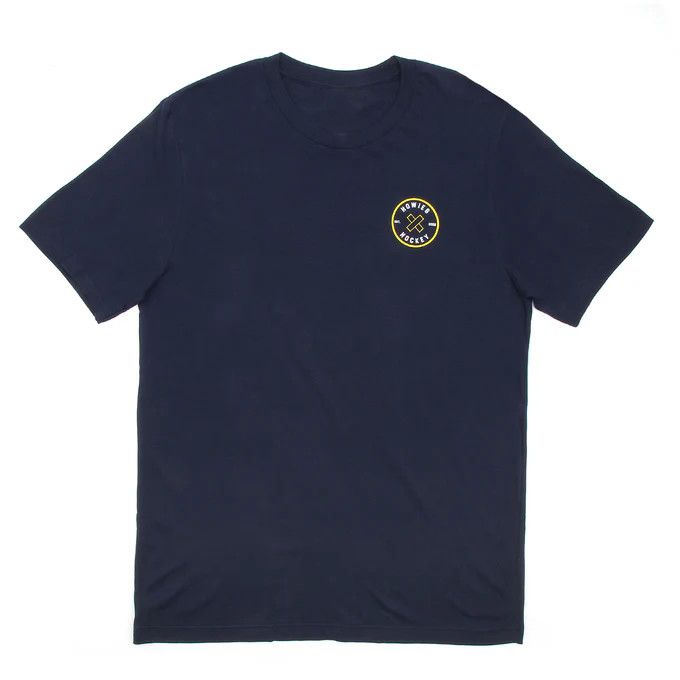 HOWIES HOCKEY CROSS CHECK TEE SHORT SLEEVE NAVY ADULT MEDIUM