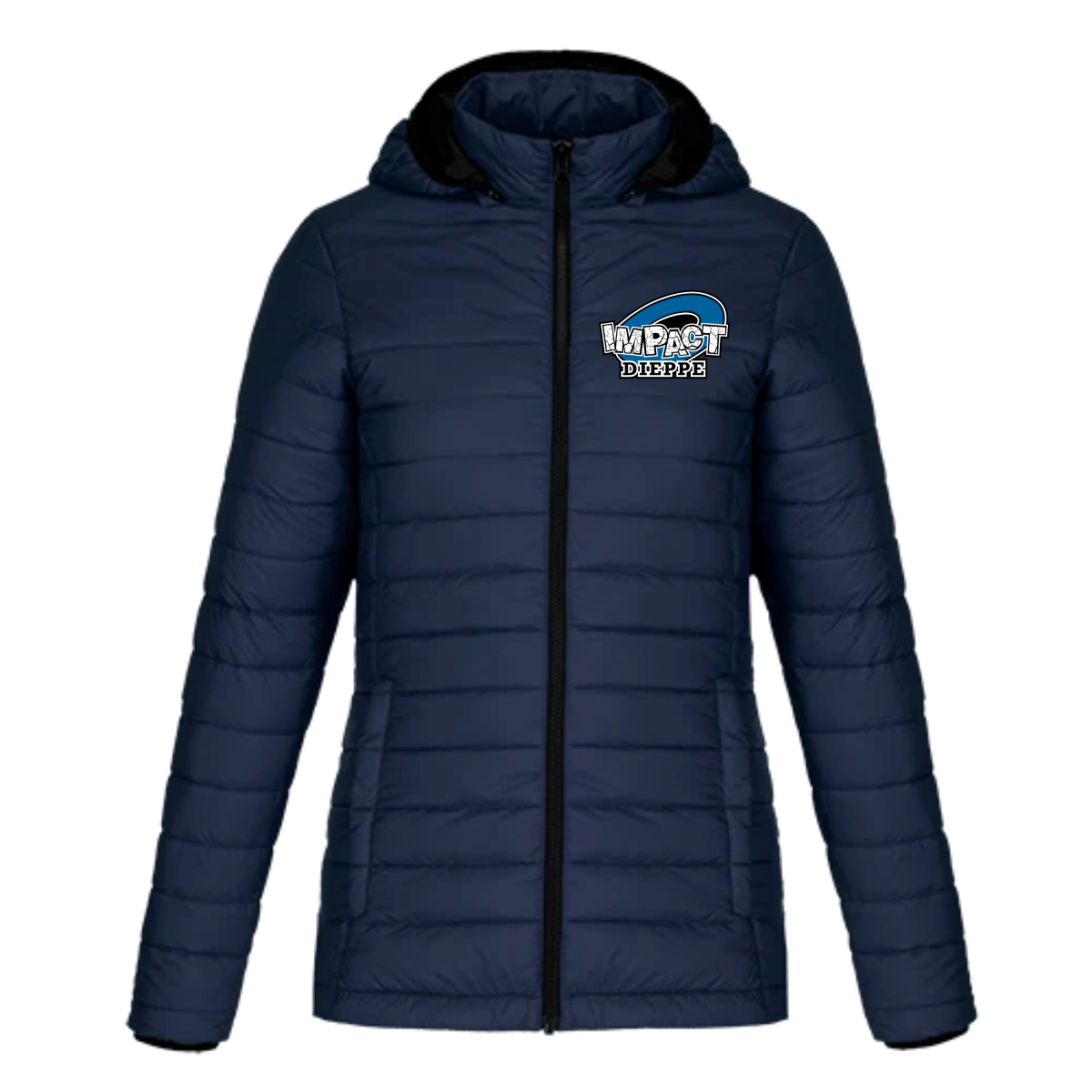 DIEPPE CANYON LADIES PUFFY JACKET W/ DETACHABLE HOOD