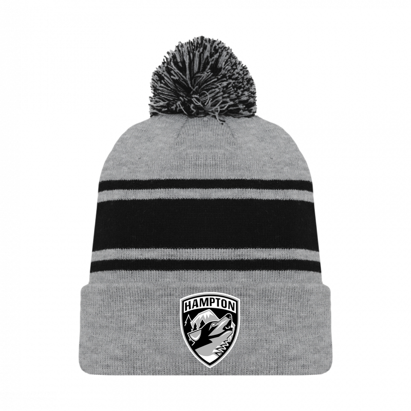 HAMPTON EMBROIDERED TOQUE WITH POMPOM