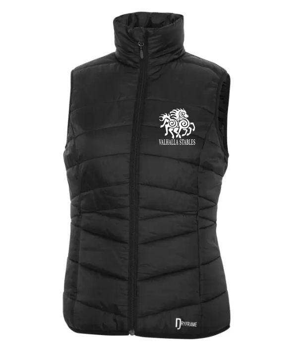 VALHALLA DRYFRAME DRY TECH INSULATED LADIES' VEST - BLACK