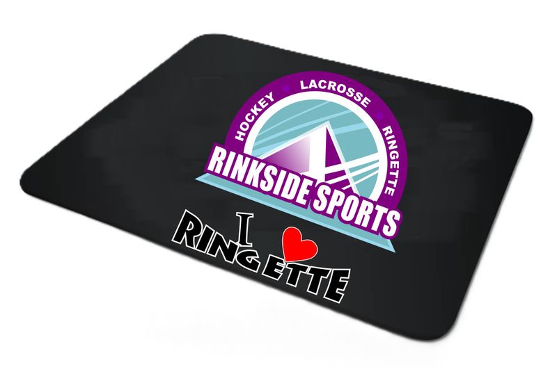 RINKSIDE I HEART RINGETTE SKATE MAT - 22" x 15"