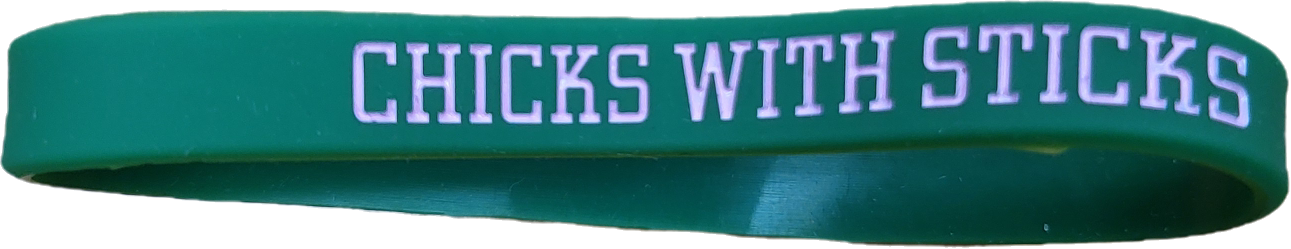 CHICK WITH STICKS BRACELET GREEN