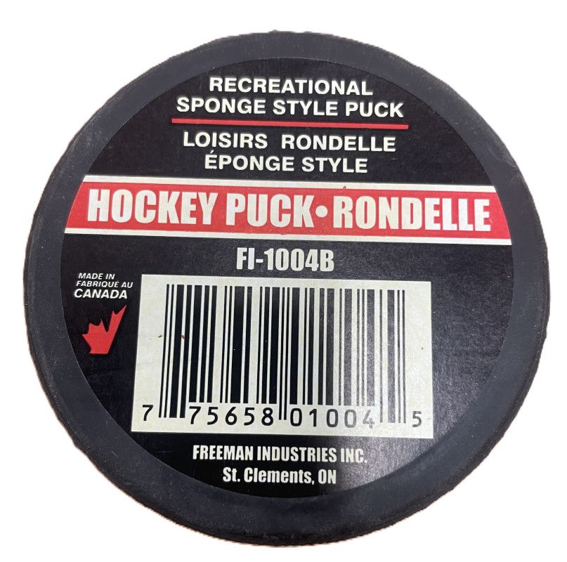 LINWOOD SPONGE HOCKEY PUCK BLACK