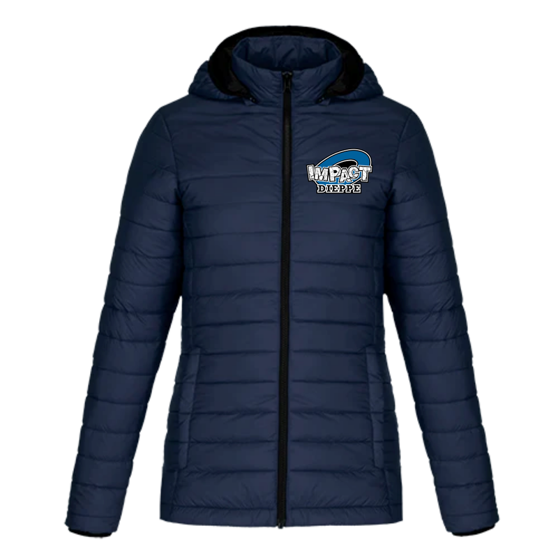 DIEPPE CANYON LADIES PUFFY JACKET W/ DETACHABLE HOOD