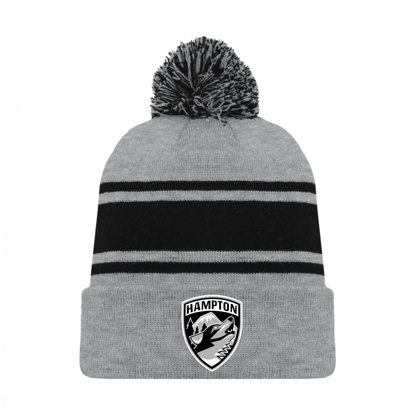 HAMPTON EMBROIDERED TOQUE WITH POMPOM