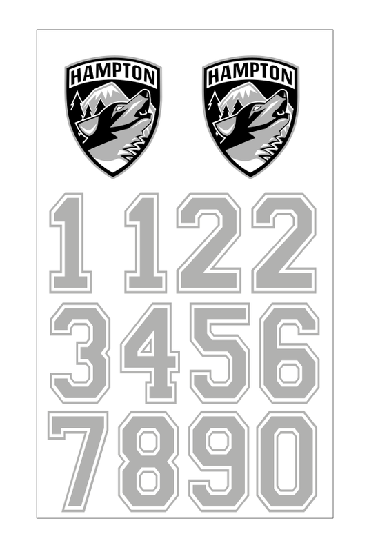 HAMPTON HELMET STICKERS
