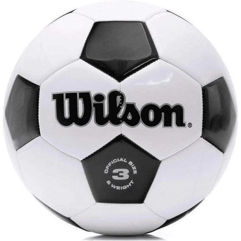 WILSON TRADITIONAL SOCCER BALL WHITE/BLACK SIZE 3