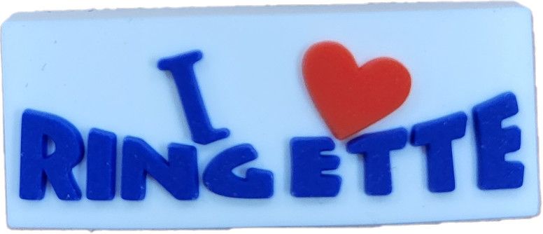 I HEART RINGETTE CROC CHARM