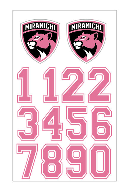 PANTHERS HELMET STICKERS